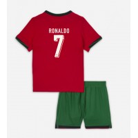 Portugal Cristiano Ronaldo #7 Replika babykläder Hemmaställ Barn EM 2024 Kortärmad (+ korta byxor)